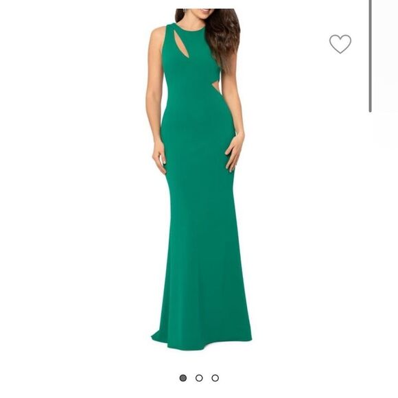 BETSY &‎ ADAM Green
Sleeveless Cutout Gown Size 12 - Picture 1 of 3